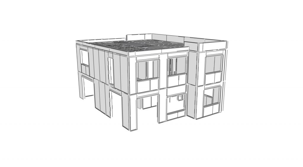 3D návrh rodinného domu SE-SIP